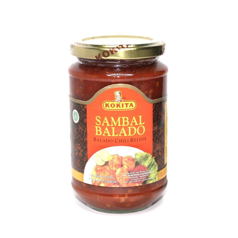 KOKITA SAMBAL BALADO (Tradisjonell Indonesisk Chilli Saus) | 12x350g