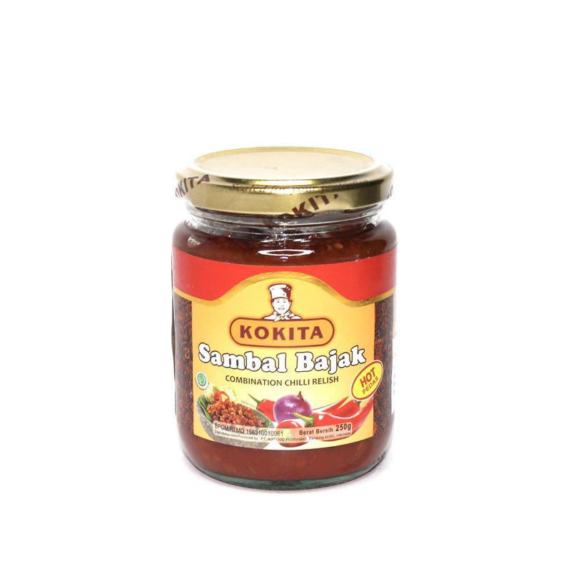 KOKITA SAMBAL BAJAK HOT (combination chilli relish) | 24x250g