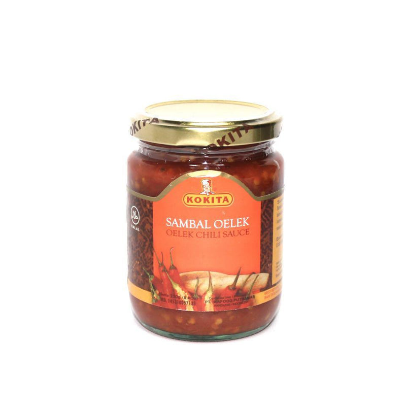 KOKITA SAMBAL OELEK (Knust Rød Chilli) | 24x250g