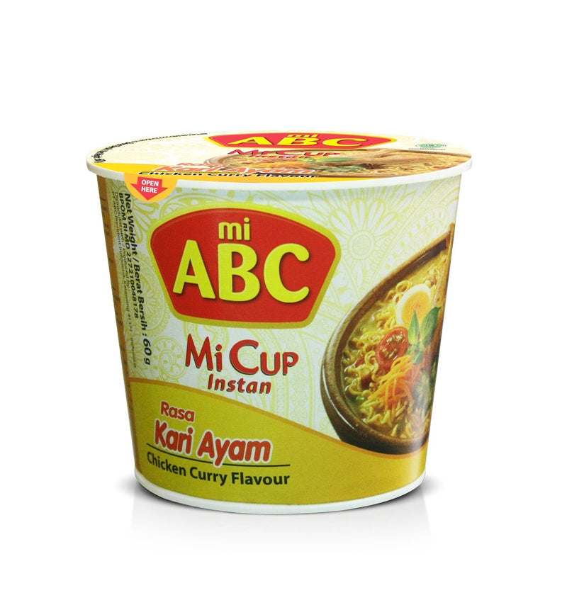 ABC Cup Noodle Curry Flavour  | 24x60g