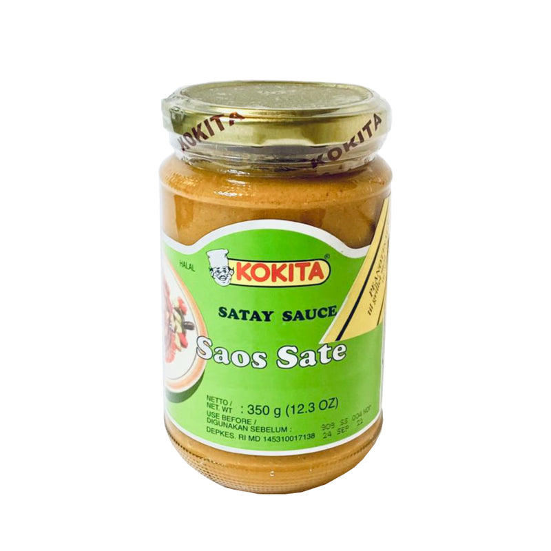 KOKITA SATAY SAUCE - PEANUTSAUS (Peanøtt saus for Indonesisk Grill Spyd) | 12x350g